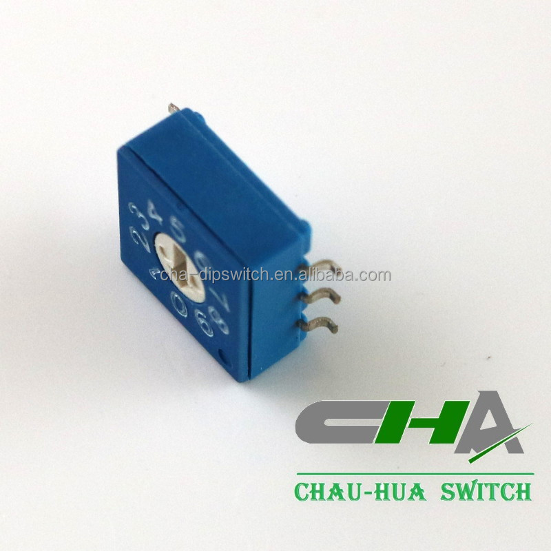 CHA brand PCB Mount Rotary Switch with 8/10/16 position and certification