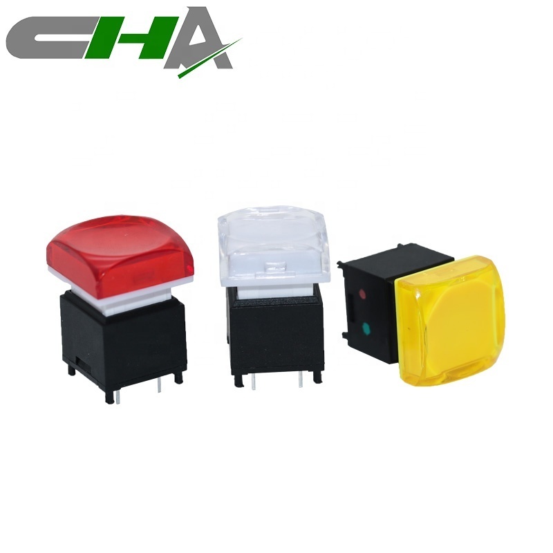 CHA C3037 Series 17*17mm Momentary Customized LED Illuminated Audio Switch Video Keyboard Push Button Switch