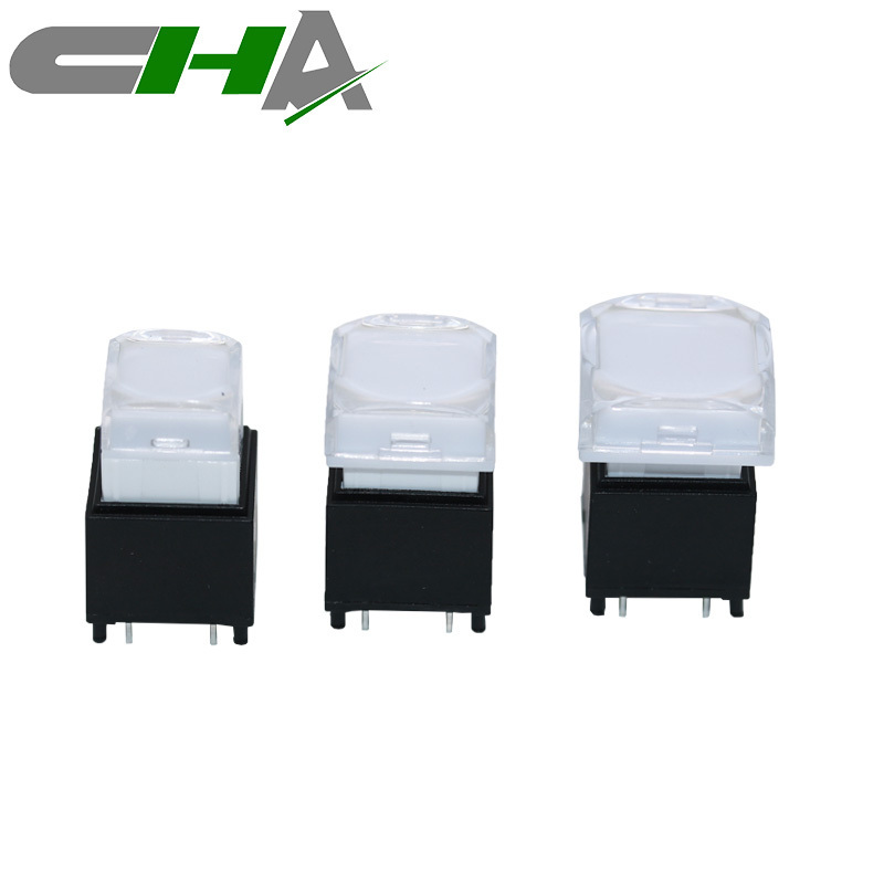 CHA C303 Silent Series illuminated push button switch RGB momentary switch