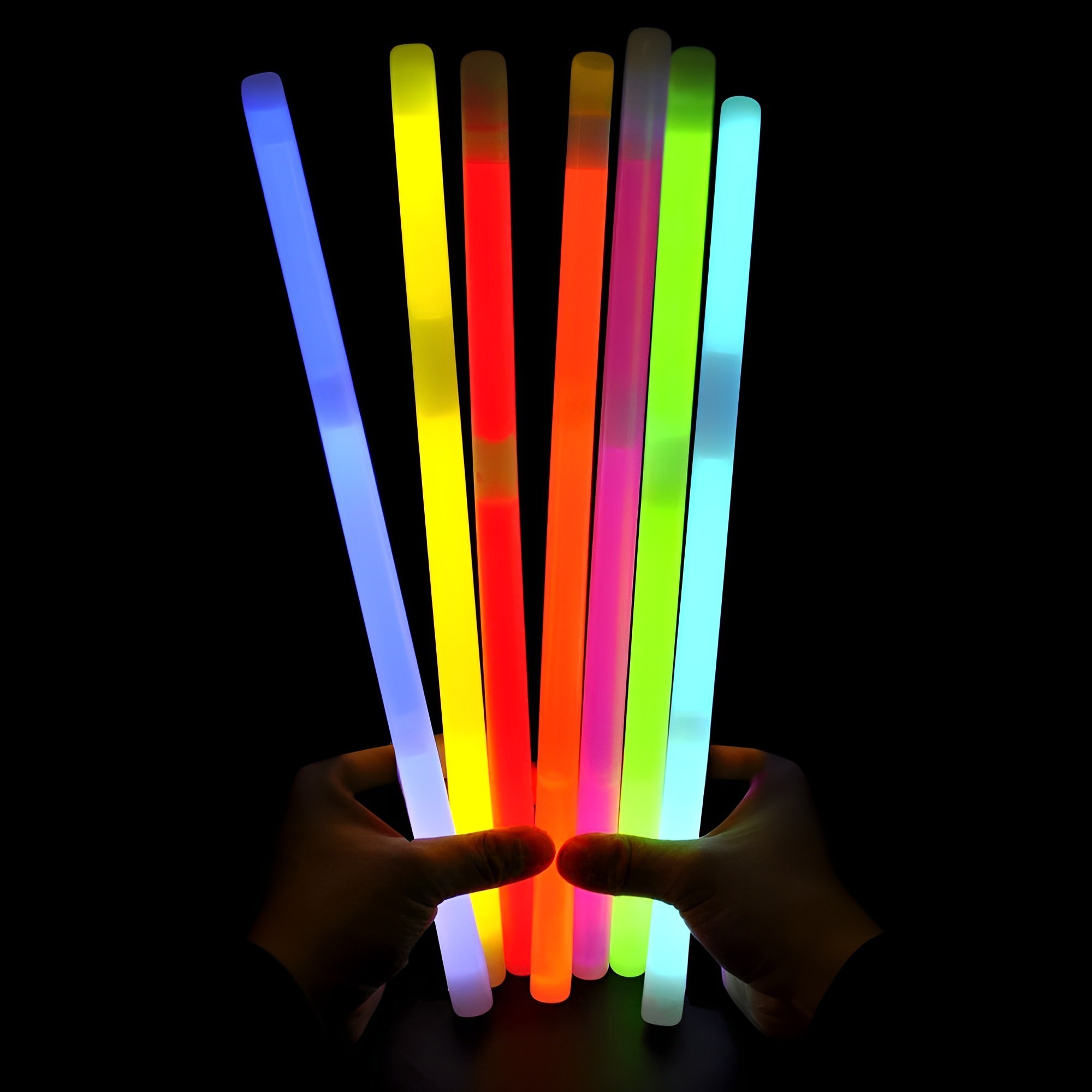 Glow Sticks Party Supplies Easter Glow in the Dark Light Up  with 12 Hour Duration Camping Hiking Parties and Kids Activities