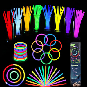 PartySticks Glow Sticks Party Supplies 100pk - 8 Inch Glow in the Dark Light Up Sticks Party Favors, Glow Party Decorations