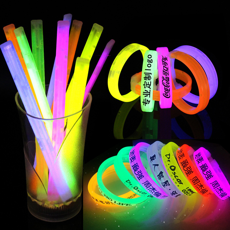 Customize Glow sticks Light Up Party Favors  Decorations Neon Glow Necklaces and  Bracelets with Connectors in the dark