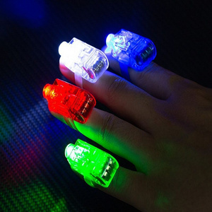 Novelty Place LED Party Finger Lights Flashlight for Kids and Adults finger Ring Toys for Halloween Party, Raves, Concert Shows