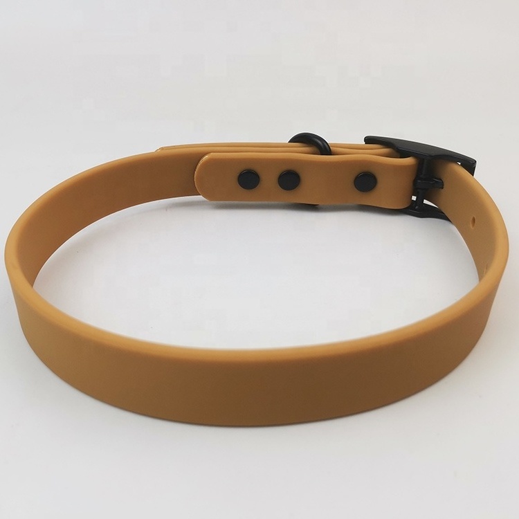 Wholesale Luxury Waterproof Adjustable PVC Silicone Soft Touching Dog Collar and Leash set