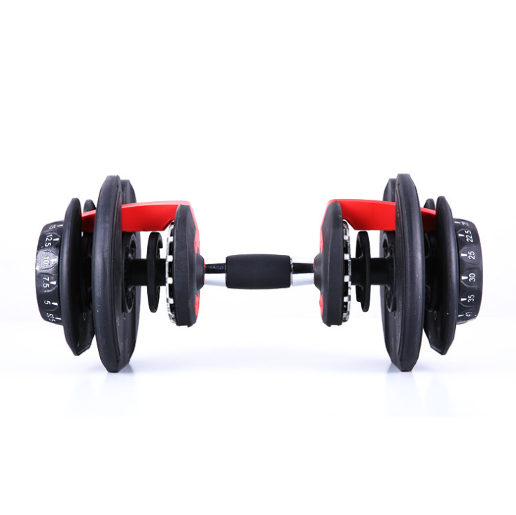 Wholesale Fitness Sport Equipment fixed weights Adjustable cast iron round rubber  Dumbbell Set for fitness