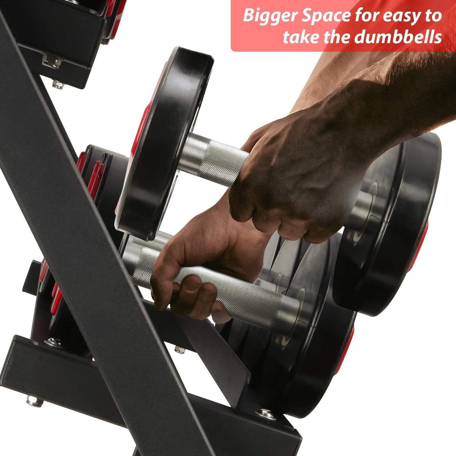 Factory sale commercial gym use  3 tier dumbbell storage rack for dumbbell