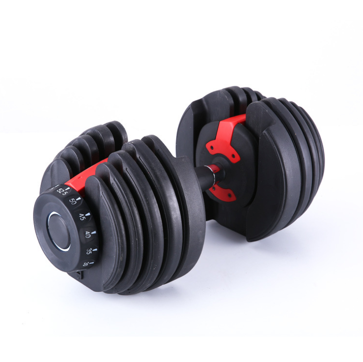 Wholesale Fitness Sport Equipment fixed weights Adjustable cast iron round rubber  Dumbbell Set for fitness