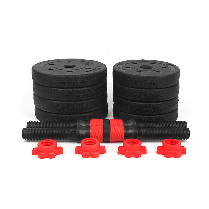 High quality gym fitness Cement Dumbbells Barbells Set 40 Kg Cement Adjustable Dumbbells for sale