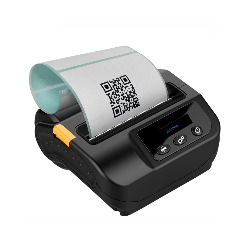 3inch thermal micro small printer machine supermarket qr code stickers roll label printer