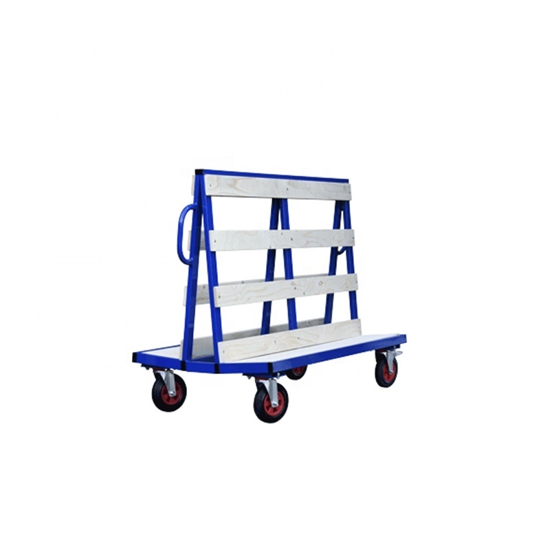 Heavy Duty 4 Wheel Plasterboard Trolley glass panel storage Sheetrock Panel Boards Carrier