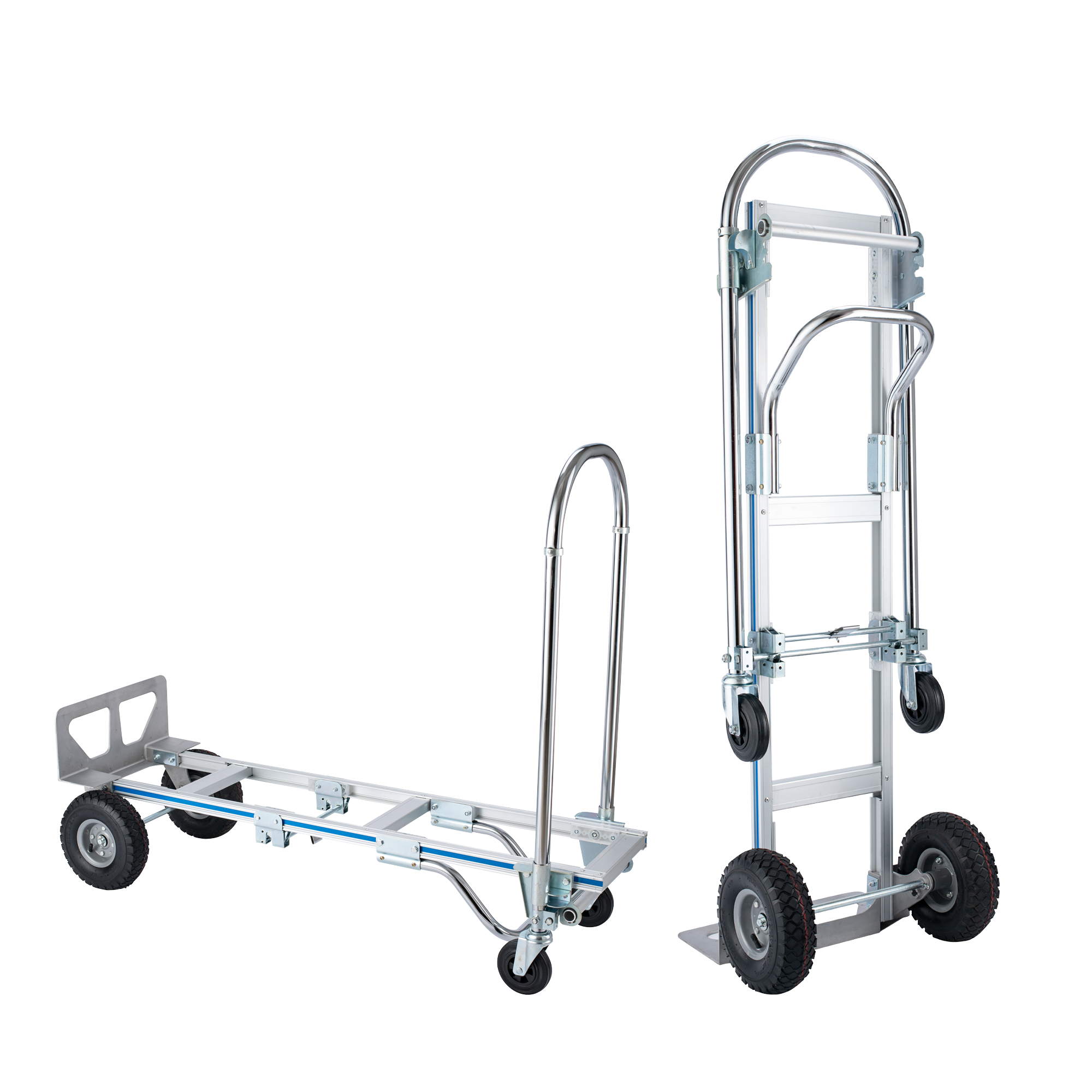 Aluminum Shopping Six Wheel Hand Trolley For Climbing Stairs Folding Cart With Factory Price