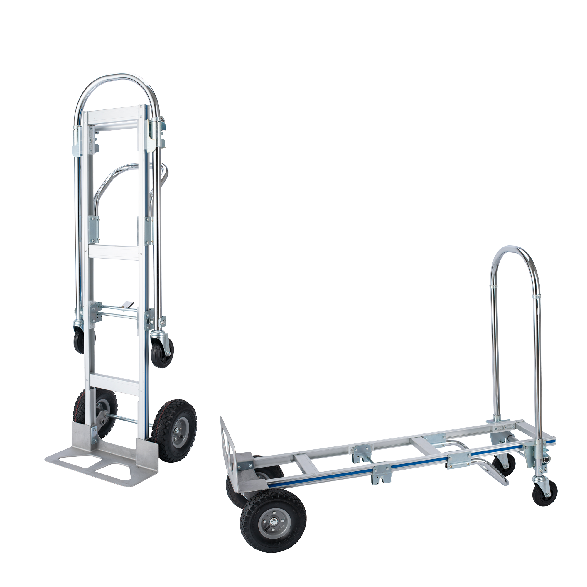 Aluminum Shopping Six Wheel Hand Trolley For Climbing Stairs Folding Cart With Factory Price