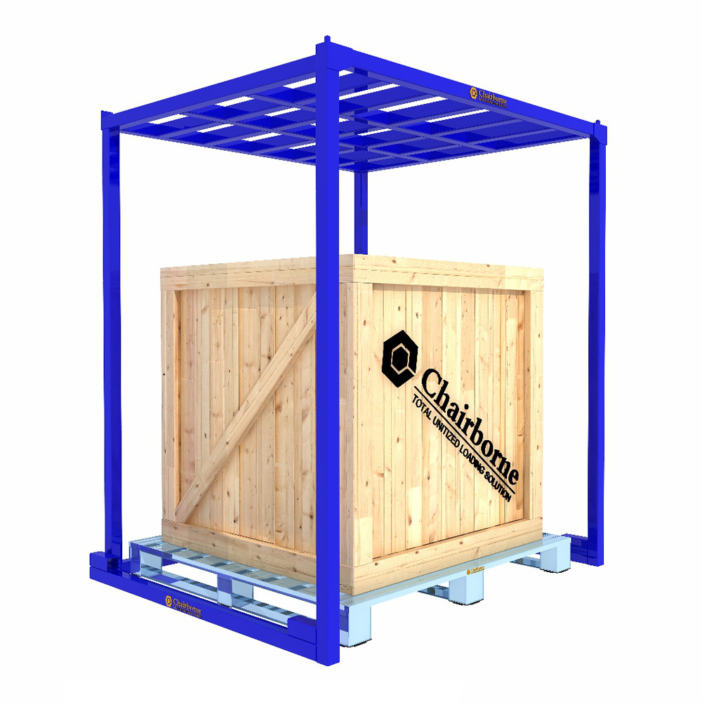 Customized Manufacture Portable Nestainer Rack Storage Stacking Pallet Frames Rack  Factory Sell Cargo Storage Nestainer Rack