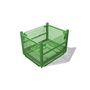 mesh box wire cage metal bin storage container steel wire mesh pallet container cage storage pallet basket box container