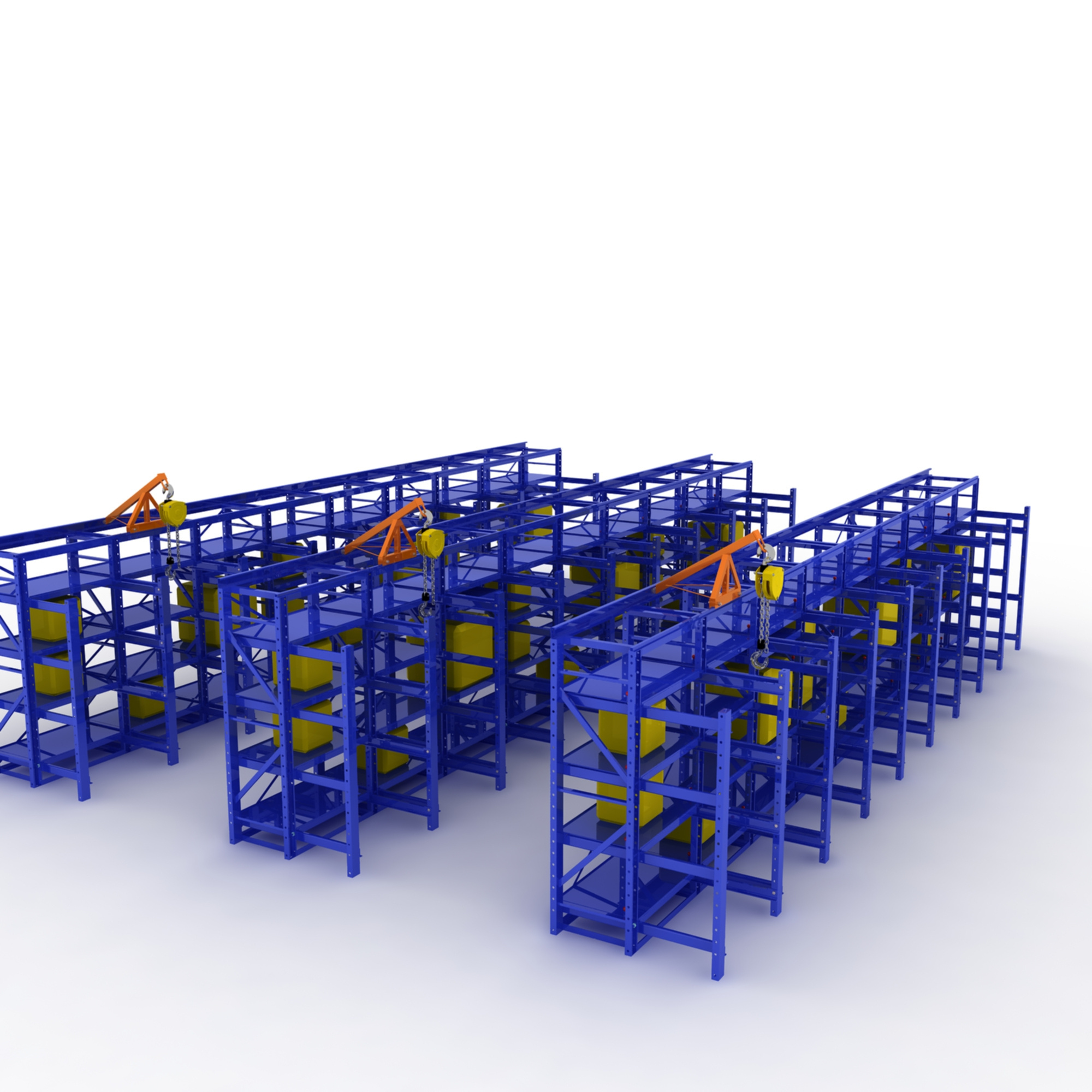 Warehouse stackable iron pallet rack shelving