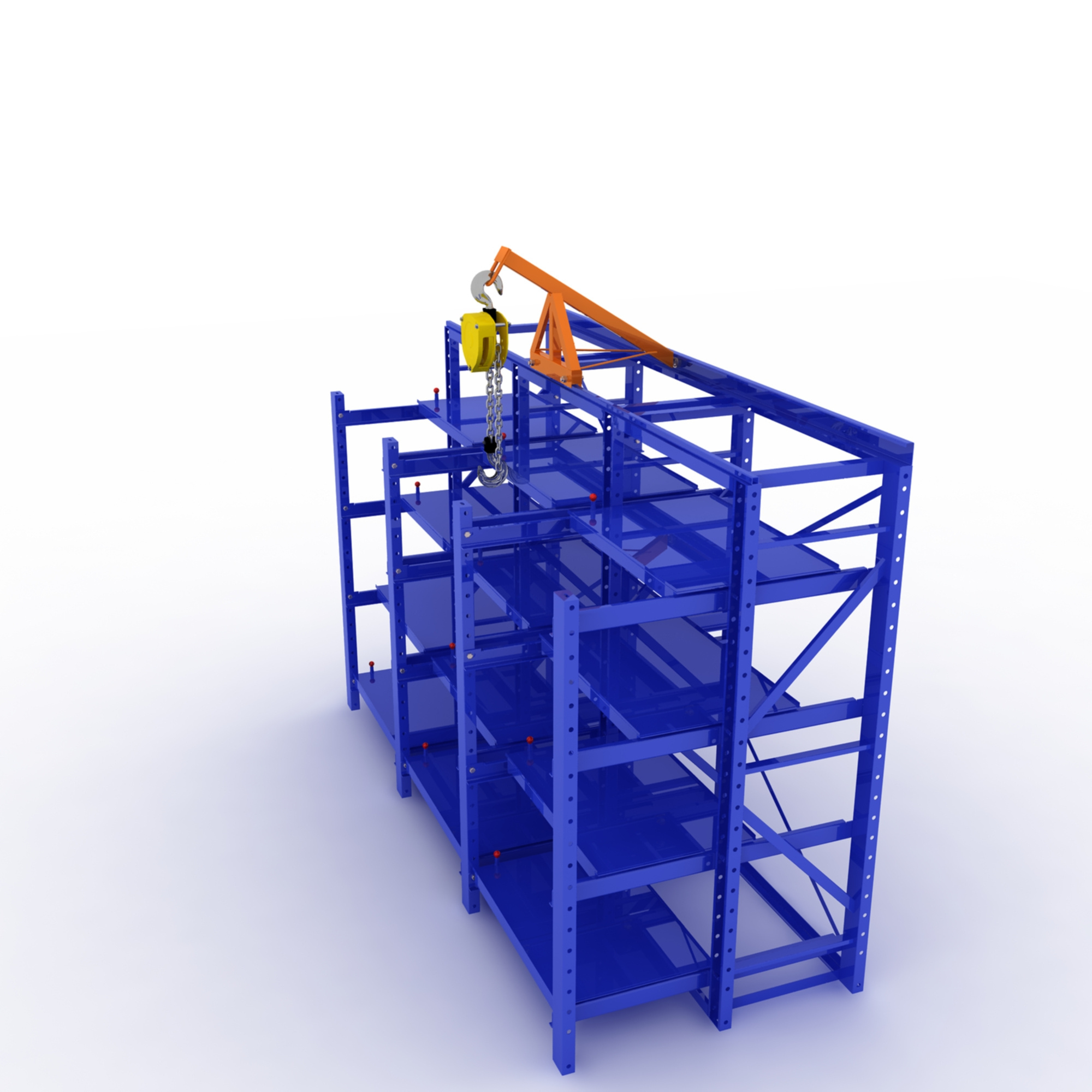 Warehouse stackable iron pallet rack shelving