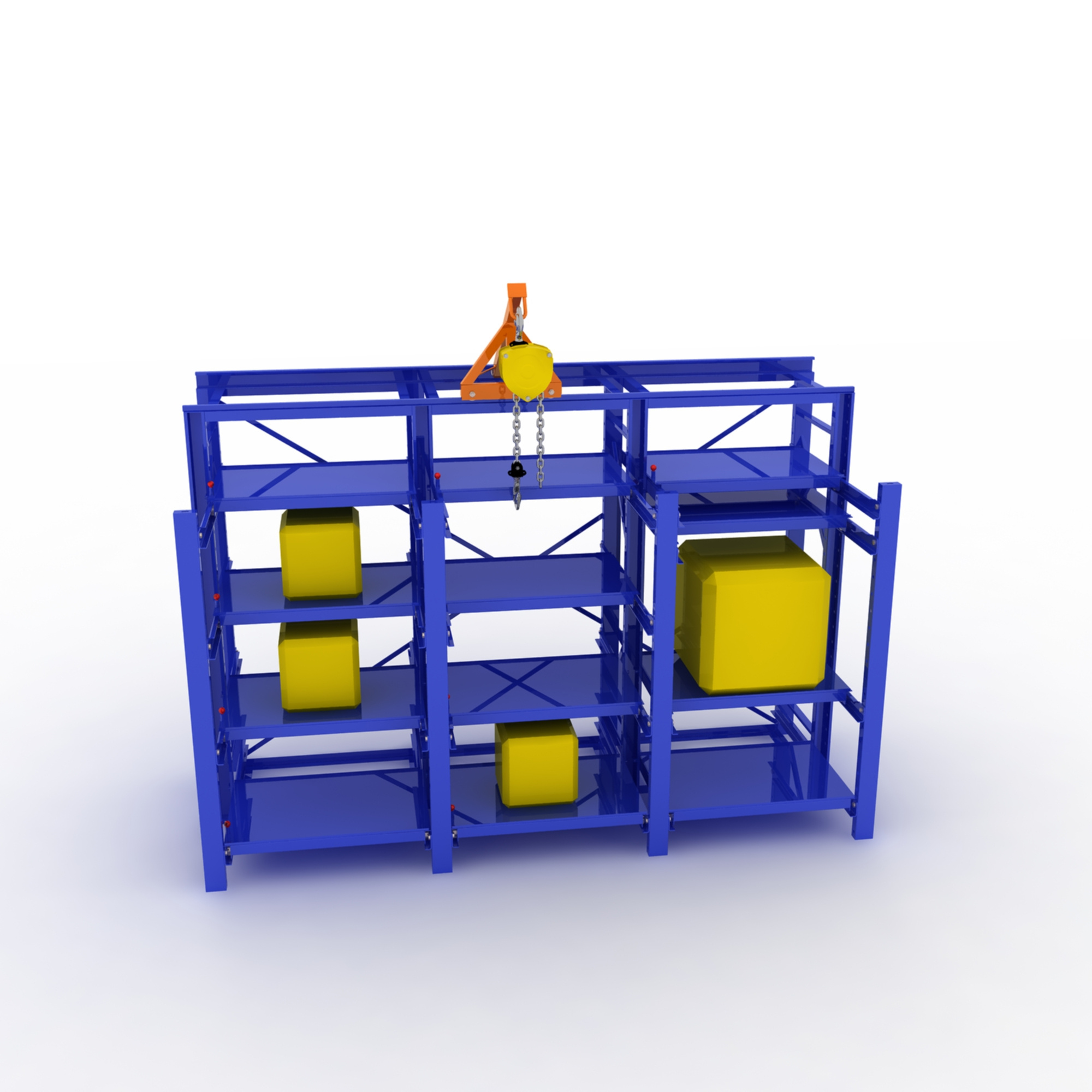 Warehouse stackable iron pallet rack shelving