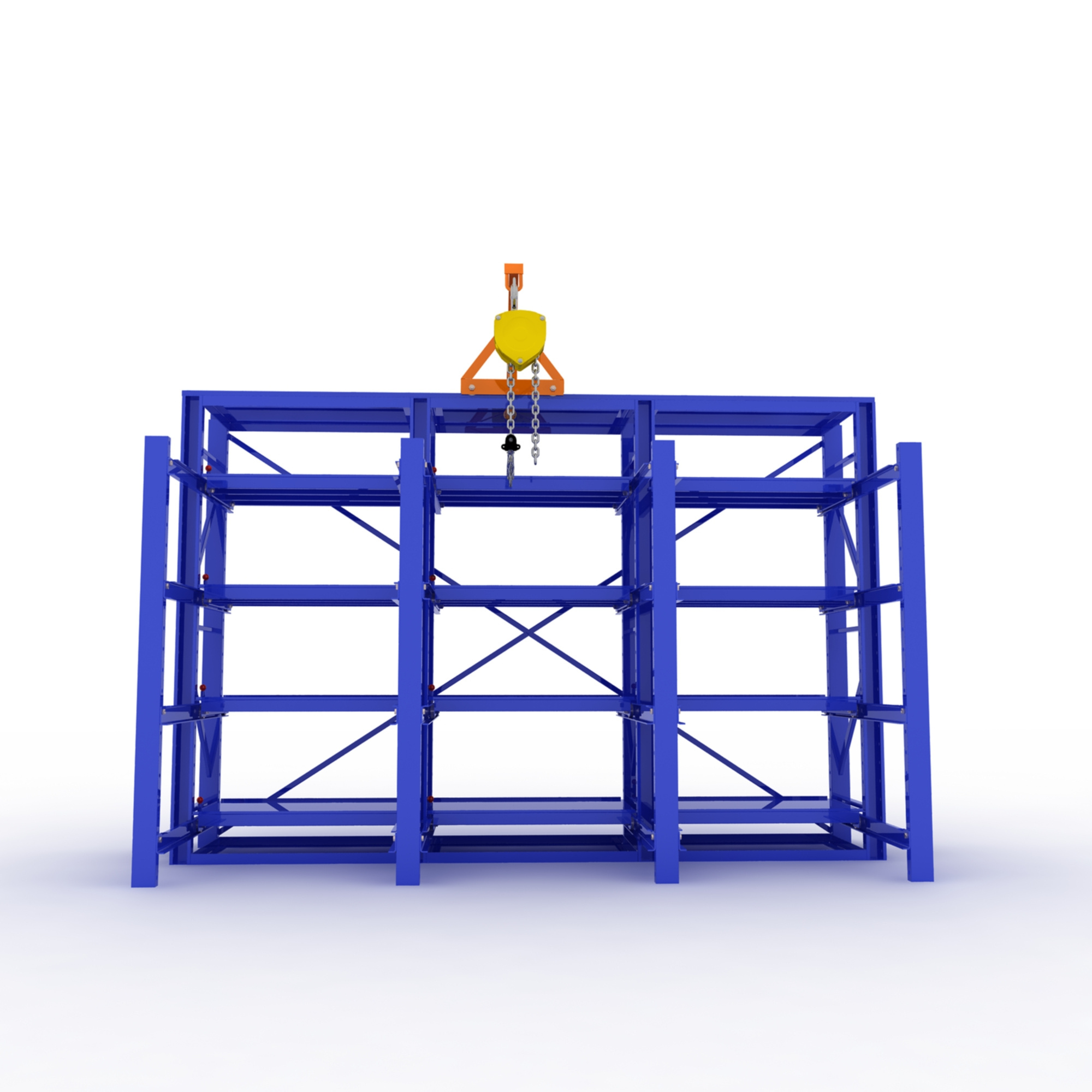 Warehouse stackable iron pallet rack shelving