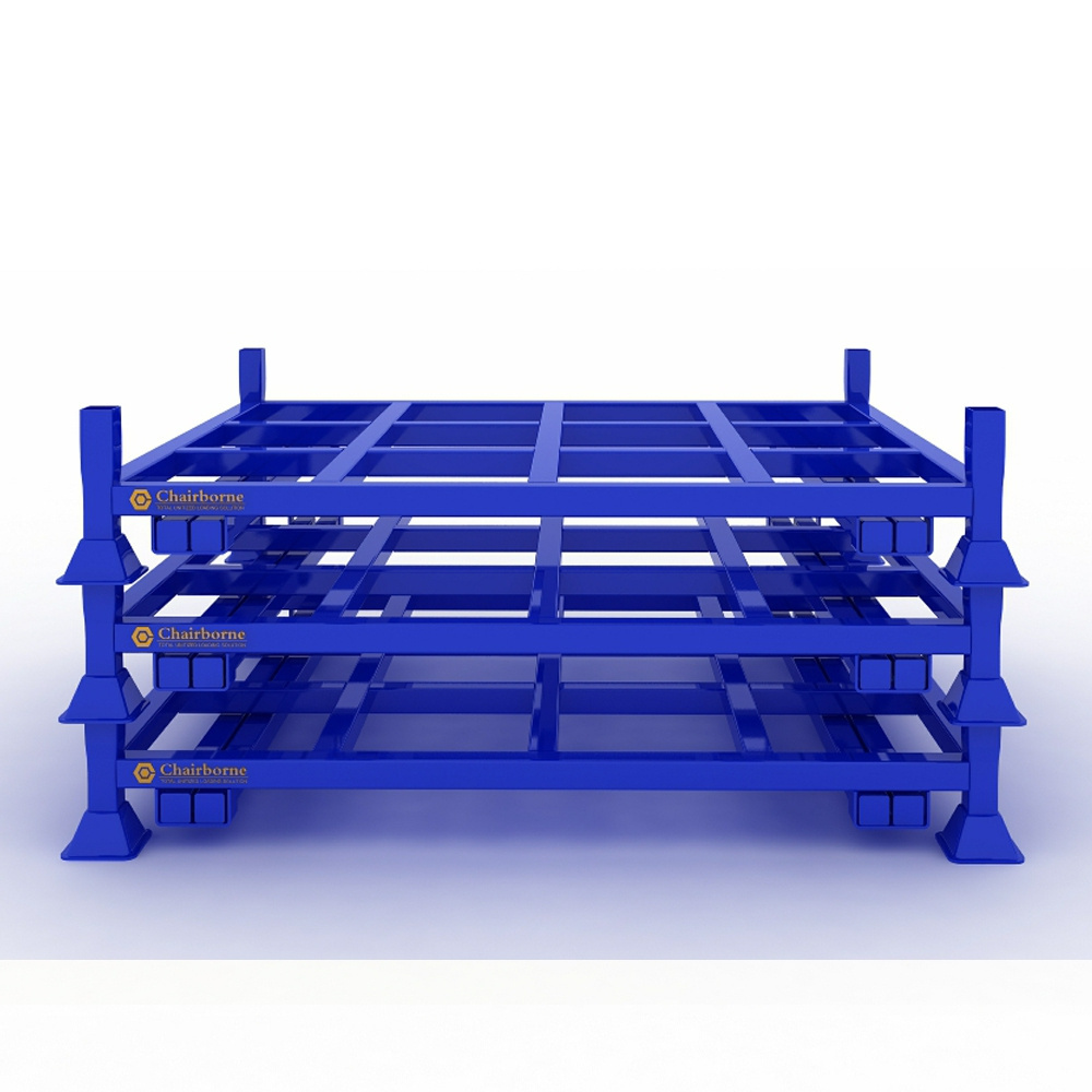 Industrial Heavy Duty Foldable Stacking Pallet Rack Tire Rack Storage Steel Rack