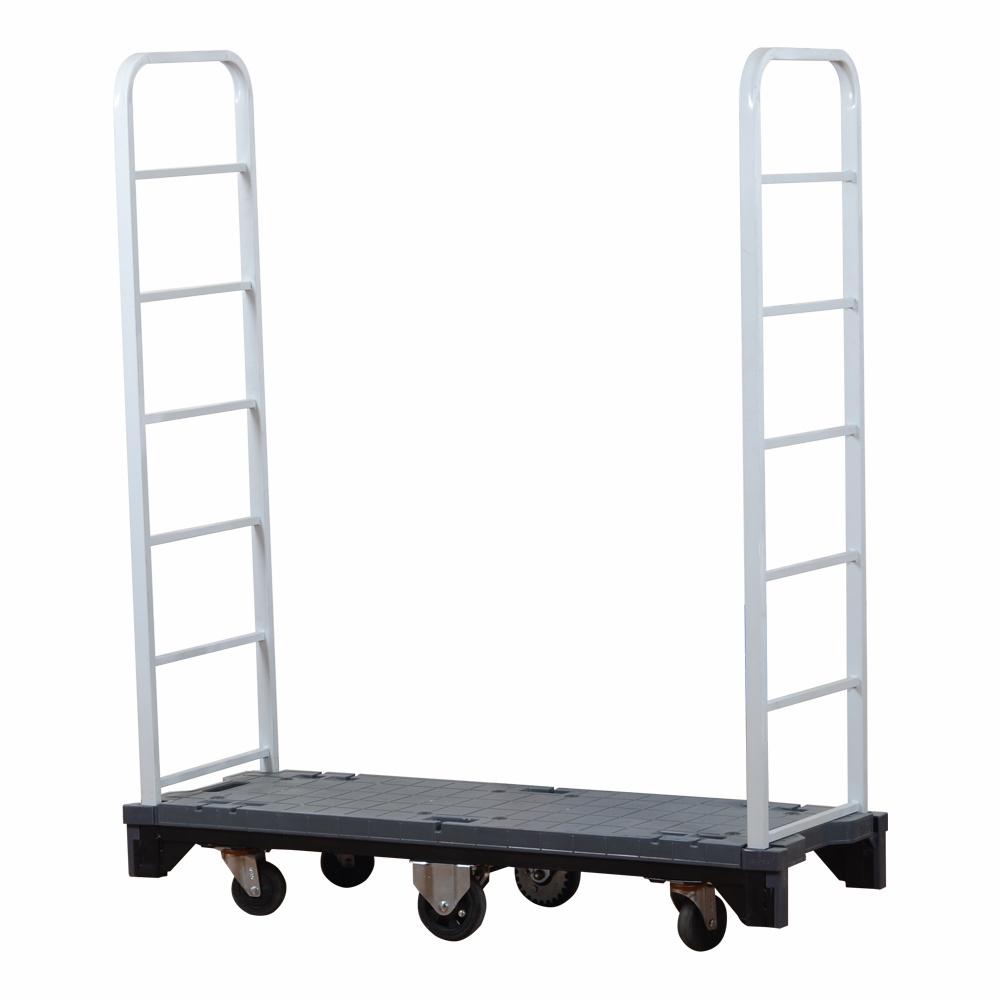 Folding Multi cart Utility Cart U-Boat Trolley Narrow Platform Truck Dolly Durable wheels