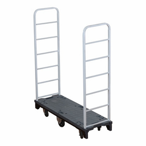 Folding Multi cart Utility Cart U-Boat Trolley Narrow Platform Truck Dolly Durable wheels