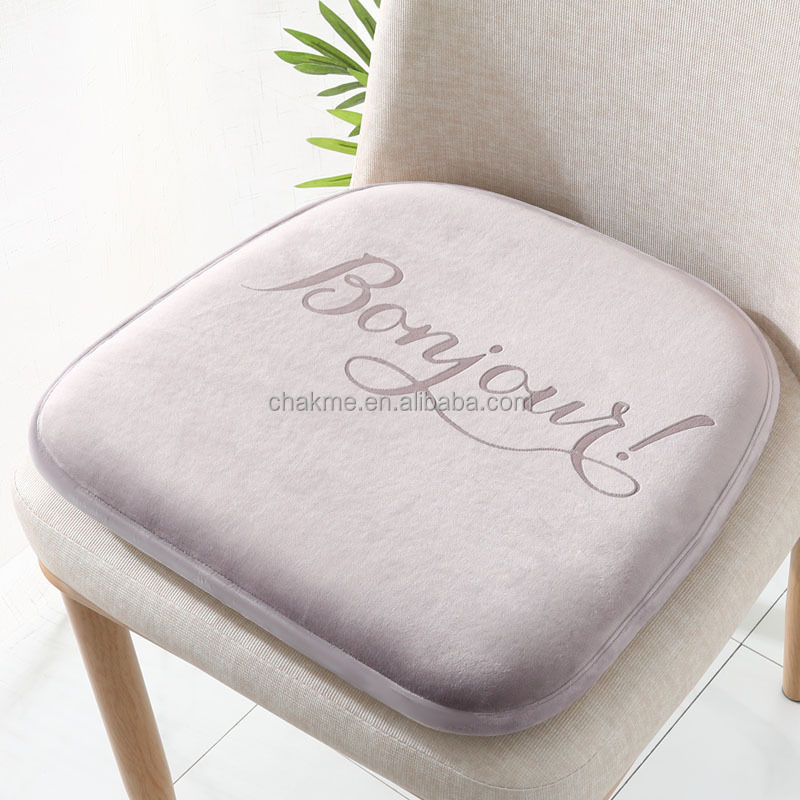 Add personal Name 1 pcs ok memory foam work chair cushions seat cushion for office chair