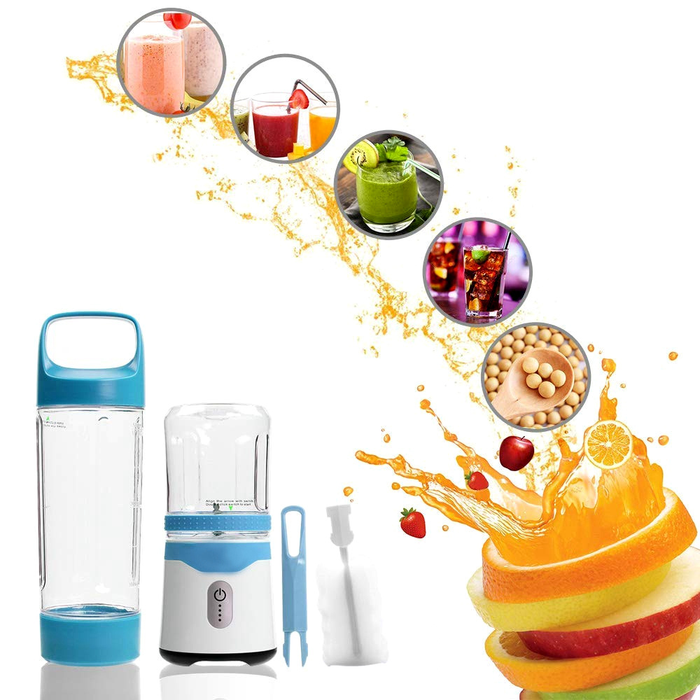 380ml Juicer Blender Electric USB Rechargeable Fruit Blender 6 Blades Smoothie Mixer Juice Cup Baby Feeding Food Processor