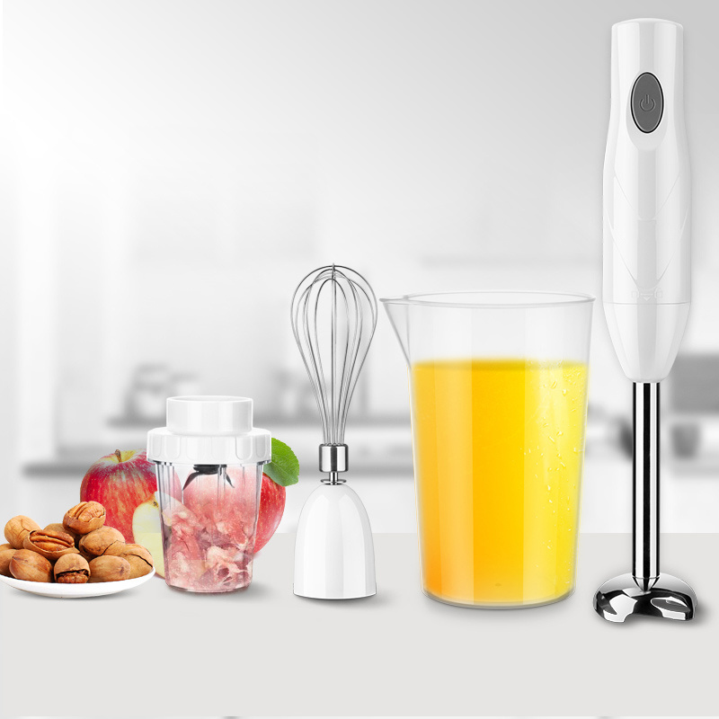 4 In 1 Electric Handheld Blender Multi-function Food Stand Mixer Vegetable Meat Grinder 700ml Chopper Whisk Egg Beater