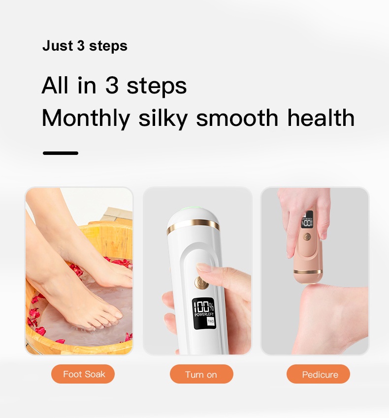 Custom Foot Care Tools Electronic Foot Callus Remover Machine Removedor De Callos Dead Skin Removal Electric Foot Grinder