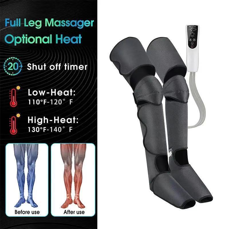 Portable Profession Athletes Air Compression Heat Relax Massage Therapy Foot And Leg Recovery Boot