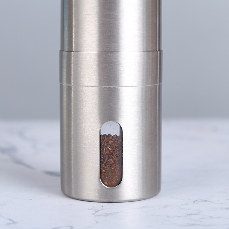 Manual Coffee Bean Hand Grinder Stainless Steel Comercial Adjustable Setting Burr Coffee Grinder