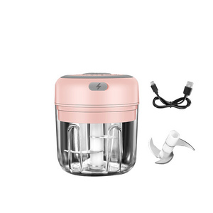 Droshipping waterproof USB portable electric garlic dropshipping chopper mini cordless food chopper for home use