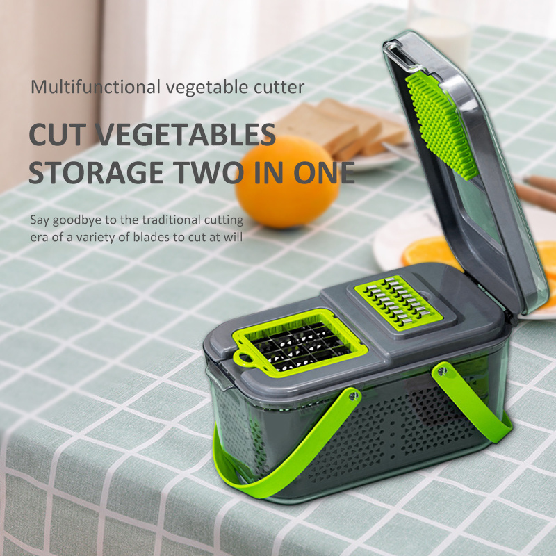 Portable Vegetable Chopper 22 In 1 Multi Mandoline Onion Veget Cutter Accessories Food Dicer Slicer Full Star Veget Chopper