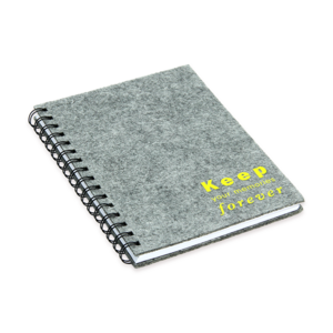 RPET felt recycled notebook diary journal writing lined  planners manufacture spiral coil custom paper agenda stationery