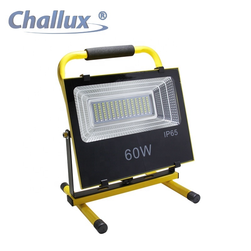 Rechargeable 60W SMD portable LED Flood Light IP65 Work Spot Lamp