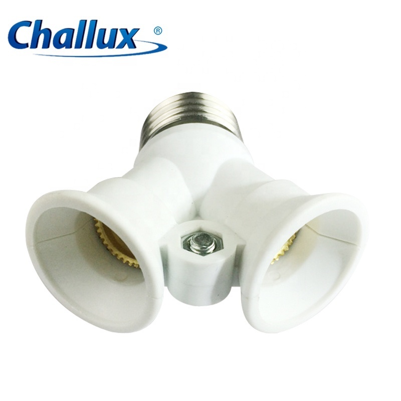 Led E27 to 2E14 Bulb Light Holder Dual E14 Light Socket Adapter