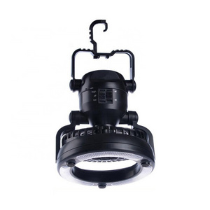 Outdoor camping circle lamp hook lantern battery portable tent light with fan