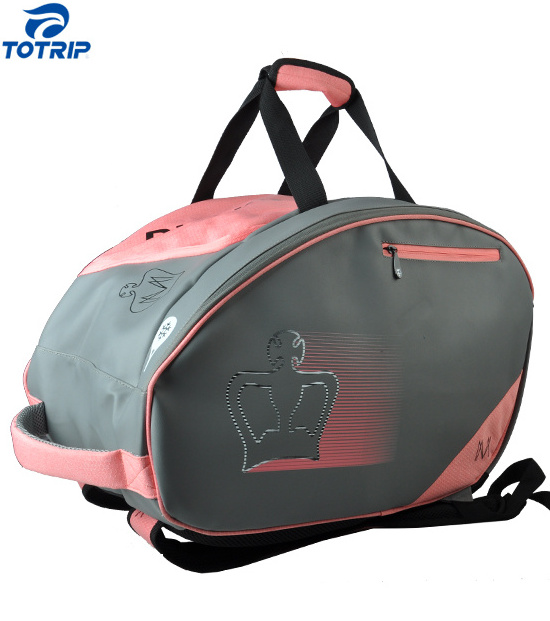 Custom lady pink bags for tennis padel rackets