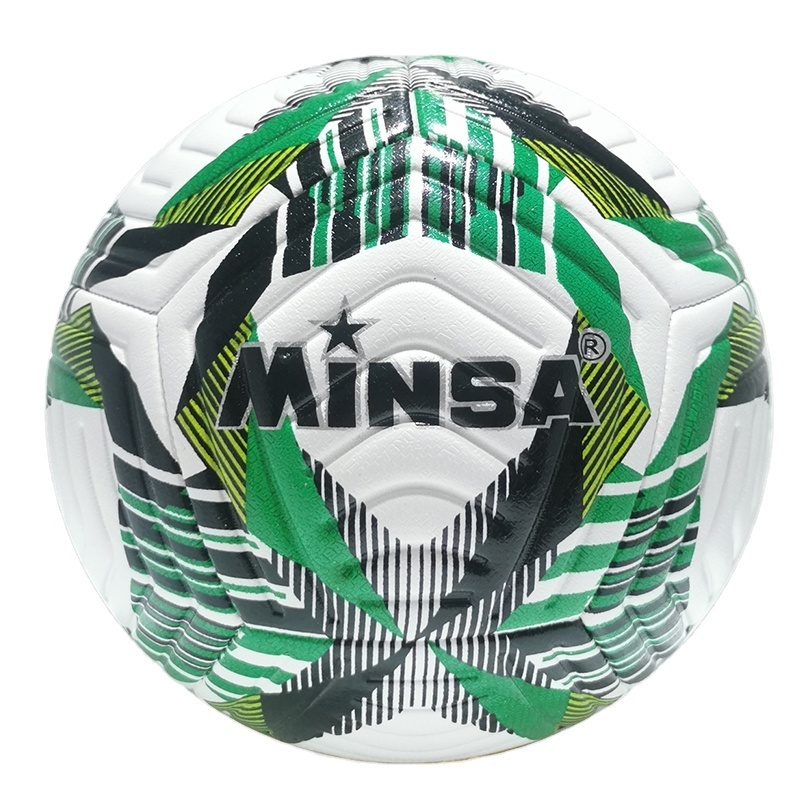 B7645 MINSA Customized Printed PU TPU PVC Football & Soccer Sporting Equipment Competition Quality Custom Size Balls