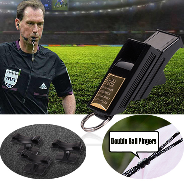 HRS Custom logo professional  HRS Grip Referee whistle Football Referee Whistle Basketball Volleyball Whistle