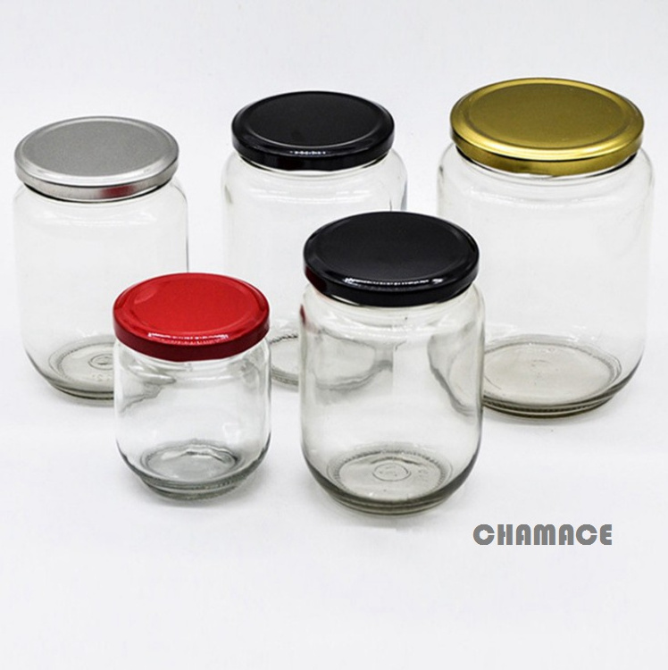 Storage Jar Glass Storage Jar Kitchen Canisters Large Round Cookie Jar Glass Clear with Lid