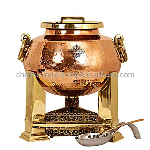 Copper And Brass Hammered Chafing Dishes