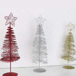 Metal Wire Tabletop Christmas Trees