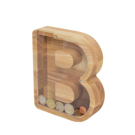 Wooden Car Saving Money Box for Kids