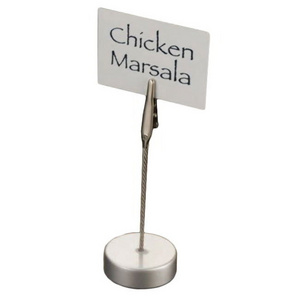 Stainless Steel  Menu Table Stand Card Holder