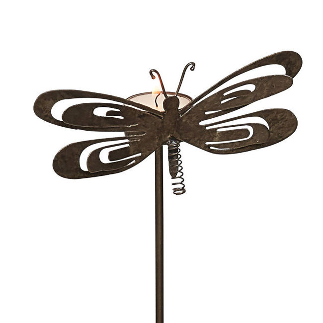 Rusty Metal Butterfly Garden Stake