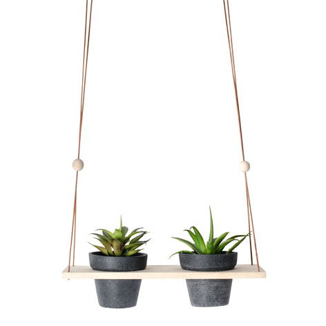 Plant Hanger Hanging Planter Natural Jute Plant Holder with Wood Bead