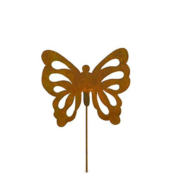 Rusty Metal Butterfly Garden Stake