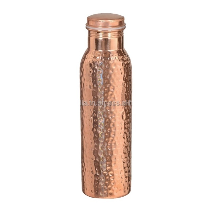 Hammered Copper Splash Pure Copper Water Bottle