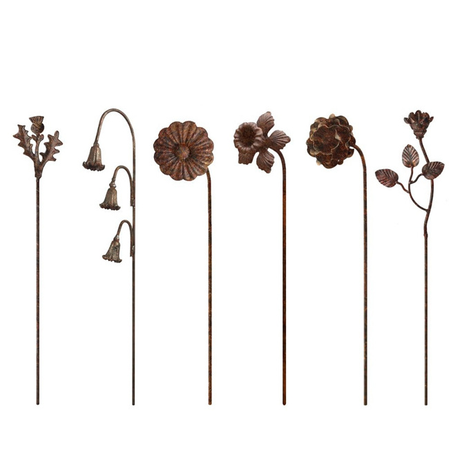 Rusty Metal Butterfly Garden Stake